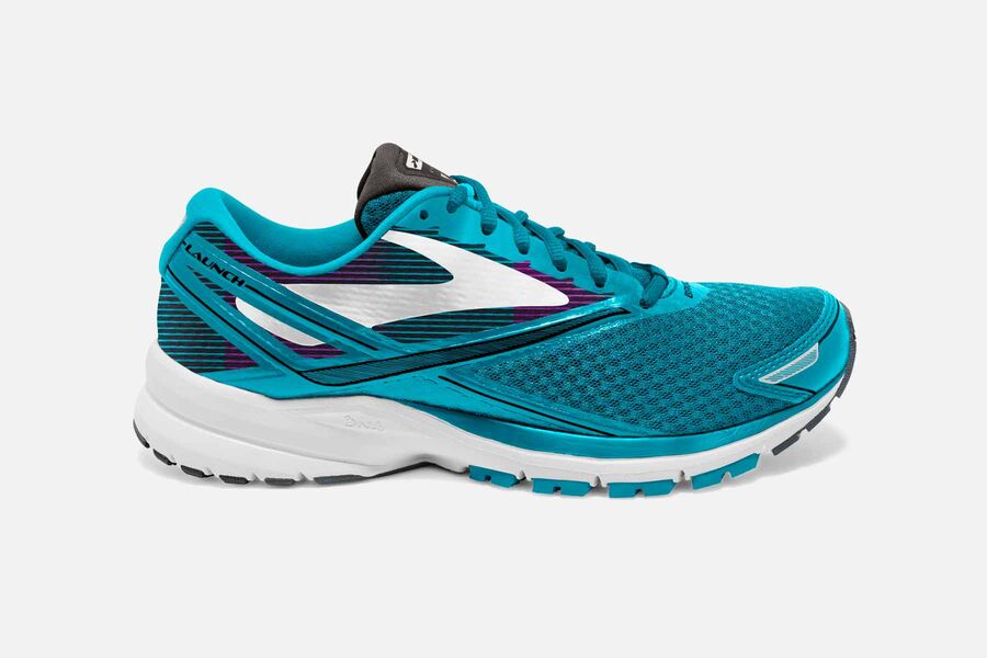 Brooks Launch 4 Womens Australia - Road Running Shoes - Blue (641-BORGX)